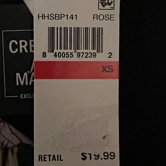 Hula Honey Rose Juniors' Sweet Bloom Hipster Bikini Swim Bottoms XS NWT - Picture 8 of 9